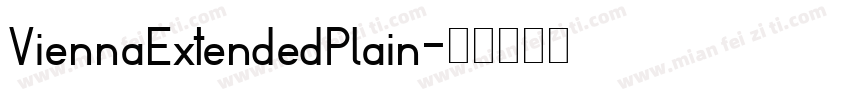 ViennaExtendedPlain字体转换