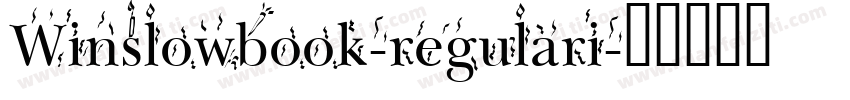 Winslowbook-regulari字体转换