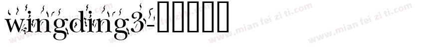 wingding3字体转换