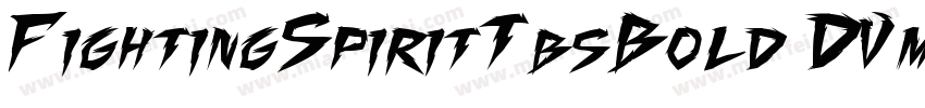 FightingSpiritTbsBold-DVmW字体转换