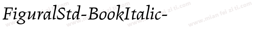 FiguralStd-BookItalic字体转换