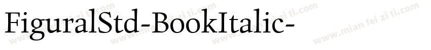 FiguralStd-BookItalic字体转换