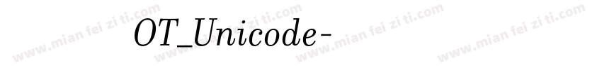 方正维文正体OT_Unicode字体转换