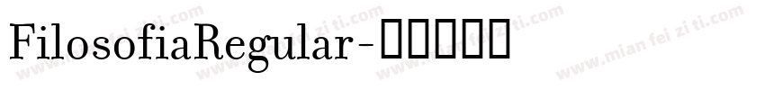 FilosofiaRegular字体转换