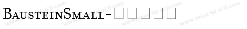 BausteinSmall字体转换