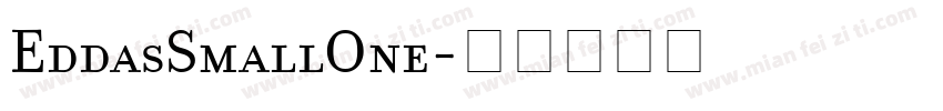 EddasSmallOne字体转换