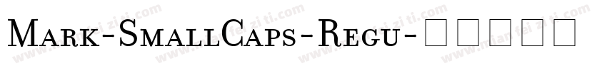 Mark-SmallCaps-Regu字体转换