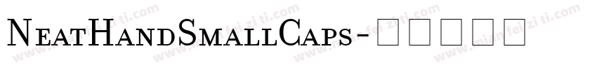 NeatHandSmallCaps字体转换