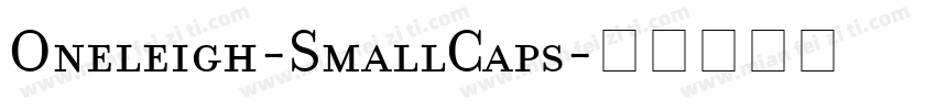 Oneleigh-SmallCaps字体转换