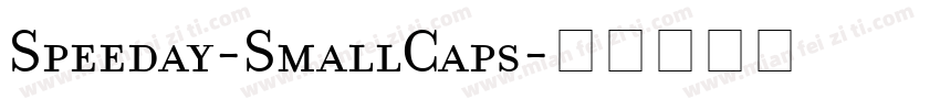Speeday-SmallCaps字体转换