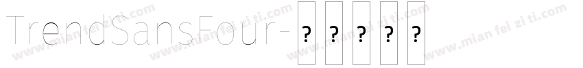 TrendSansFour字体转换