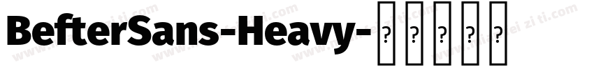 BefterSans-Heavy字体转换