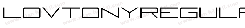 lovtonyRegular_YzV5O字体转换
