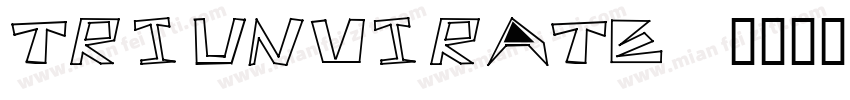 triunvirate字体转换