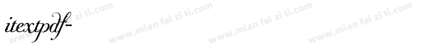 itextpdf字体转换