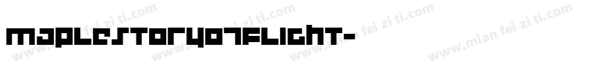 maplestoryOTFlight字体转换