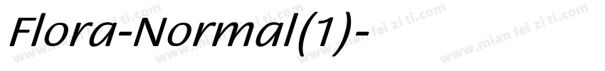 Flora-Normal(1)字体转换