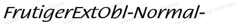 FrutigerExtObl-Normal字体转换