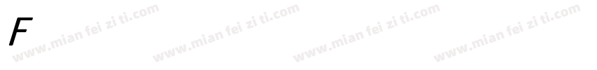 FloraCndObl-Bol字体转换