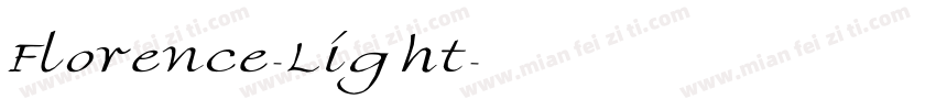 Florence-Light字体转换