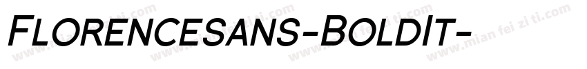 Florencesans-BoldIt字体转换
