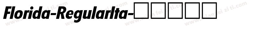 Florida-RegularIta字体转换