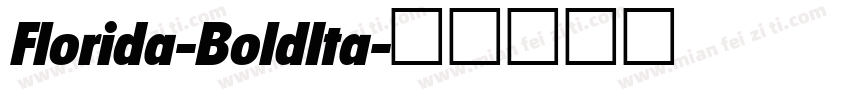 Florida-BoldIta字体转换