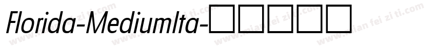 Florida-MediumIta字体转换