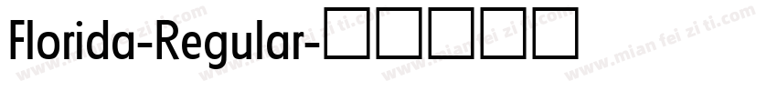 Florida-Regular字体转换