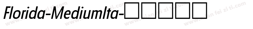 Florida-MediumIta字体转换