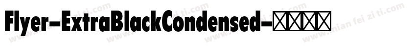 Flyer-ExtraBlackCondensed字体转换