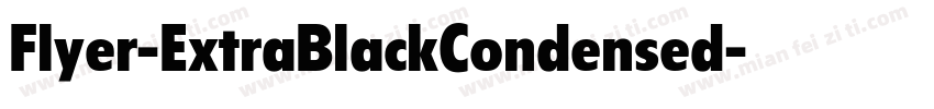 Flyer-ExtraBlackCondensed字体转换