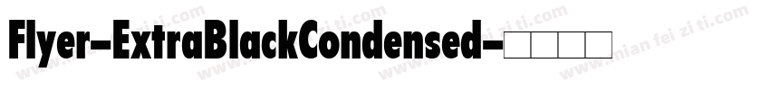 Flyer-ExtraBlackCondensed字体转换
