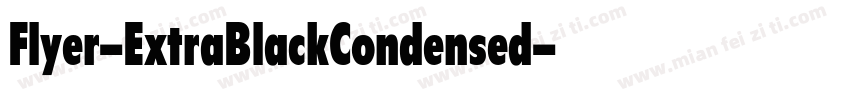 Flyer-ExtraBlackCondensed字体转换