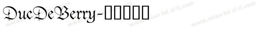 DucDeBerry字体转换