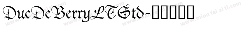 DucDeBerryLTStd字体转换