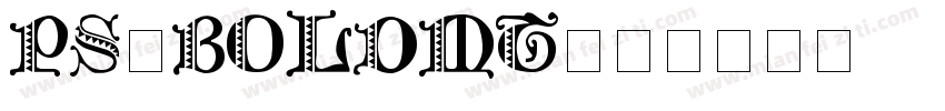 PS-boldMT字体转换