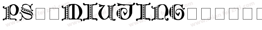 ps字体miujing字体转换