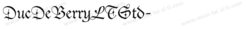 DucDeBerryLTStd字体转换