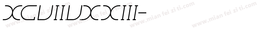 XCVII.V.XXIII字体转换