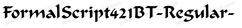 FormalScript421BT-Regular字体转换