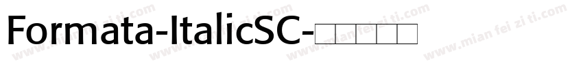Formata-ItalicSC字体转换
