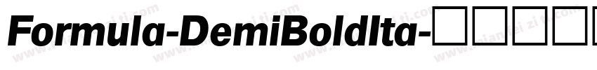 Formula-DemiBoldIta字体转换