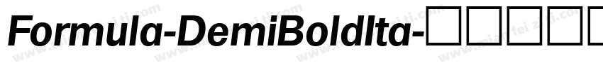 Formula-DemiBoldIta字体转换