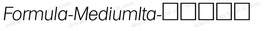 Formula-MediumIta字体转换