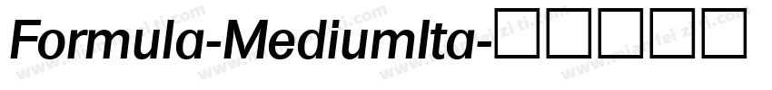 Formula-MediumIta字体转换