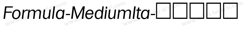 Formula-MediumIta字体转换