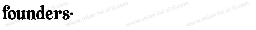 founders字体转换