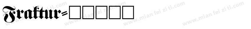 Fraktur字体转换