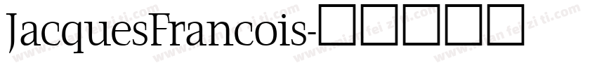 JacquesFrancois字体转换